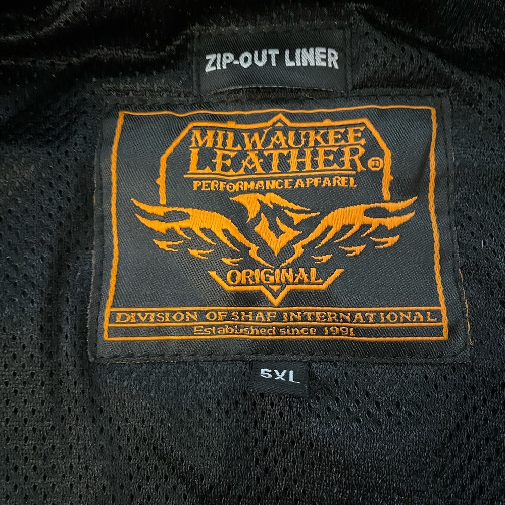 Milwaukee Leather Black Jacket and Zip-Out Liner